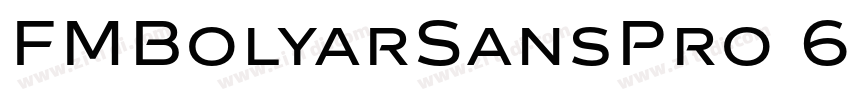 FMBolyarSansPro 600字体转换